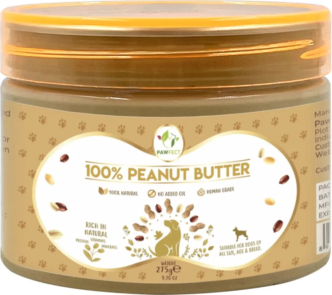 Pawfect Pindakaas voor de hond Naturel 275 gr.