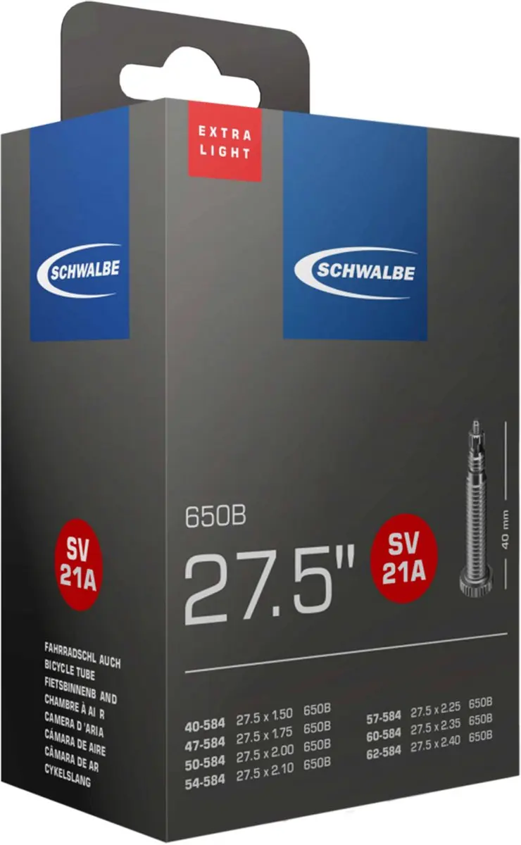 Schwalbe SV21A Extra Light Binnenband 27.5" - 40mm Presta - afbeelding 6 van 6