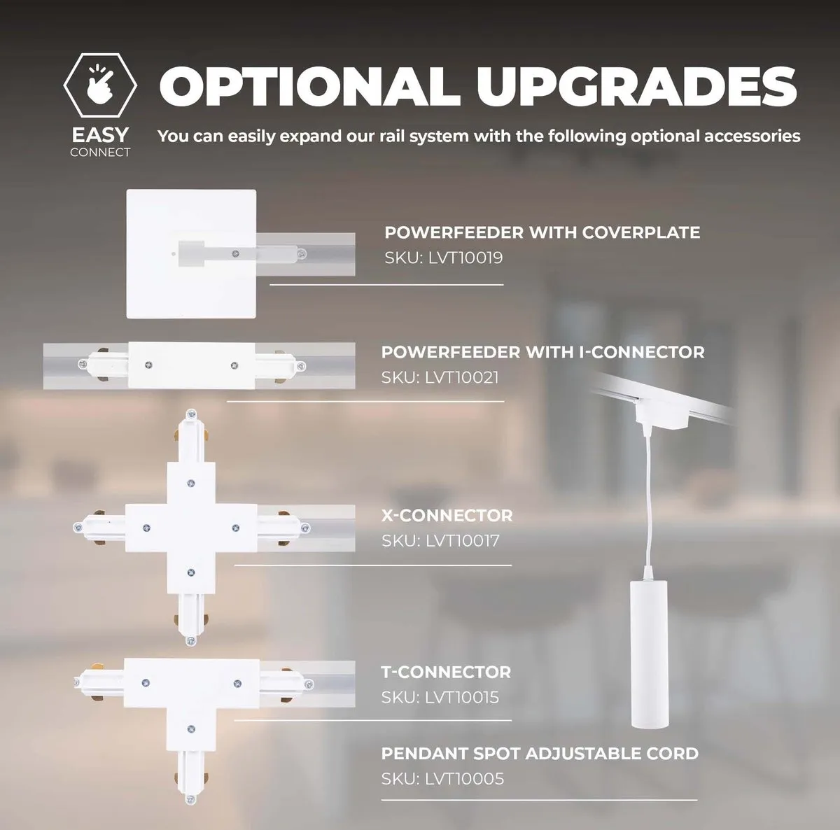 Ledvion LED Railverlichting 1M - 2x 5W 2700K Dimbaar
