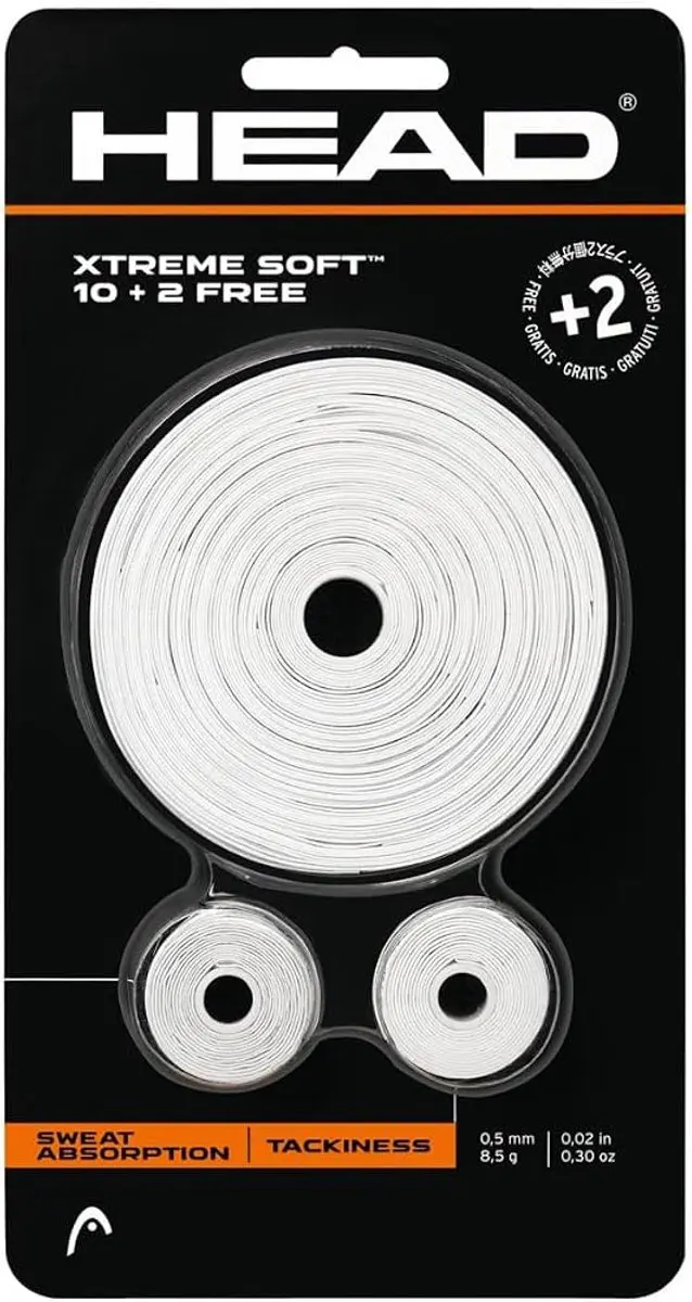 Head Racket Xtreme Soft 10+2 Tennis Overgrip Wit