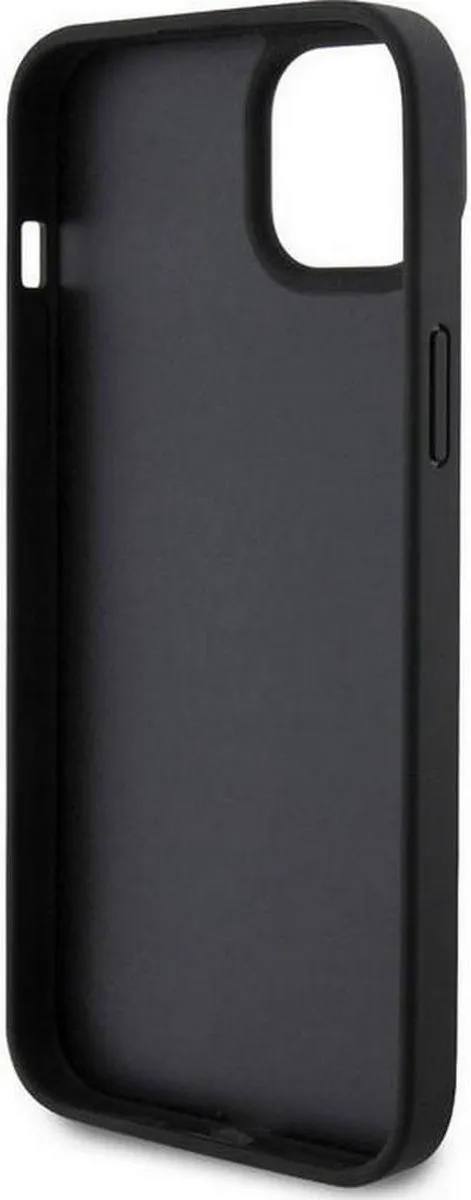 Ferrari Twist Metal Logo Back Case - iPhone 15 Plus - Zwart