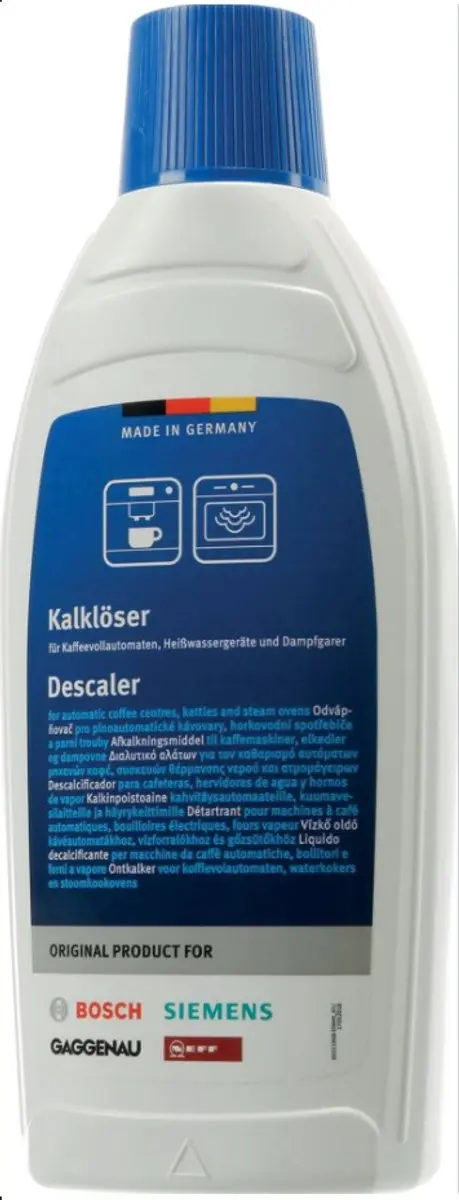 Siemens Bosch Ontkalkingsmiddel 500ml Koffie en Stoomoven 00312521