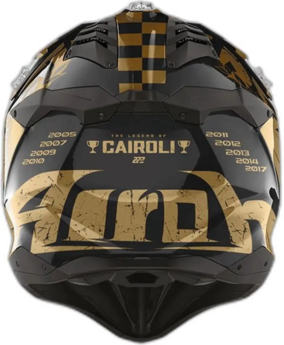 Airoh Aviator 3 TC222 The Legend Offroad Helm - S - Zwart/Goud - afbeelding 4 van 6
