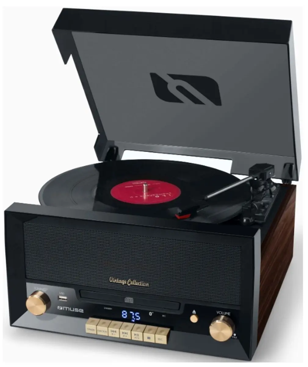 Muse MT112W Draaitafel - 20W - Zwart - afbeelding 6 van 6