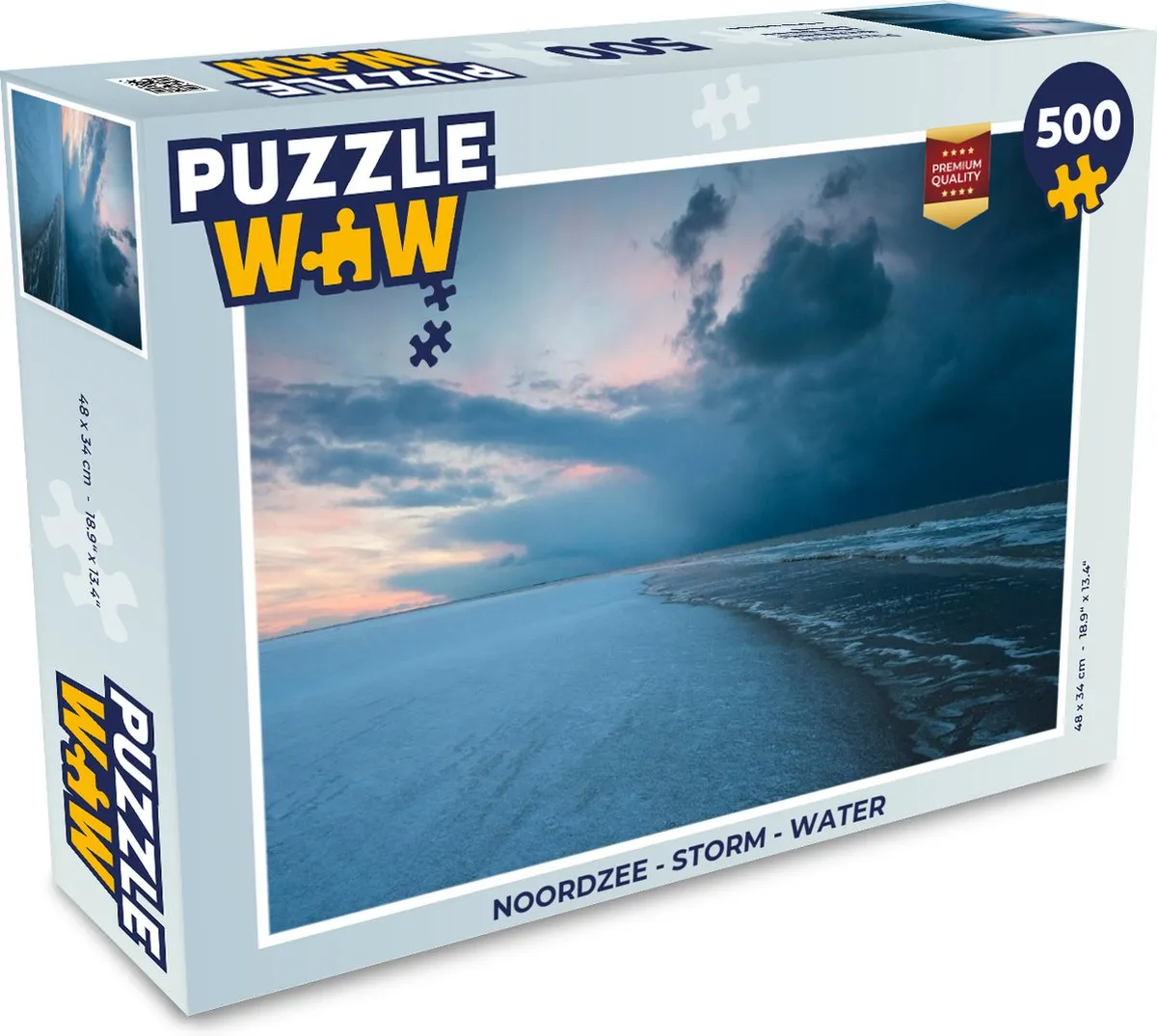 PuzzleWow Noordzee Storm Legpuzzel 500 Stuks