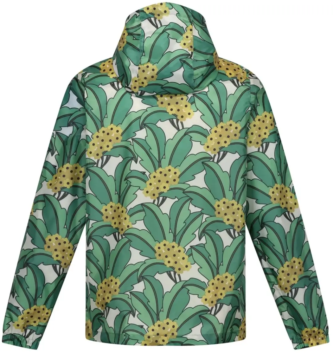 Regatta Orla Kiely Pack-It Waterdicht Damesjack - Green Tropcl - afbeelding 2 van 2