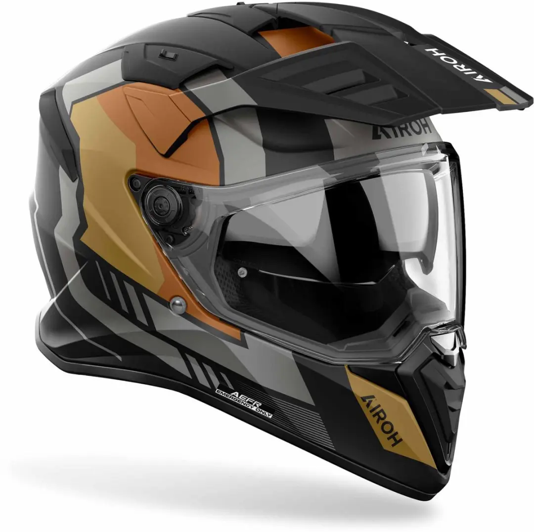 Airoh BADX-X Horn Endurohelm L - Grijs Mat/goud - afbeelding 2 van 6