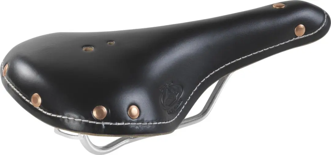 Selle Monte Grappa Zadel Old Frontiers Sports Leer 30 Cm Zwart