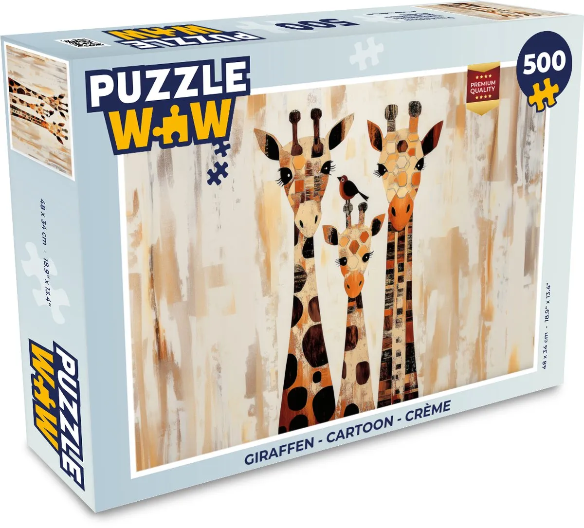PuzzleWow Giraffen Legpuzzel 500 Stuks