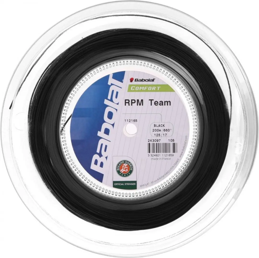 Babolat RPM Team 1.25mm Snaar - 200m Zwart - afbeelding 2 van 3