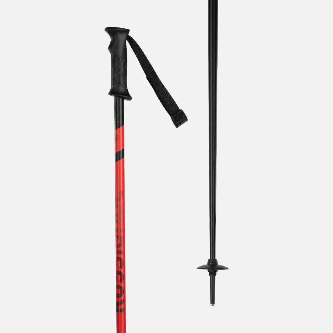 Rossignol Tactic Skistokken 130cm - Zwart/Rood