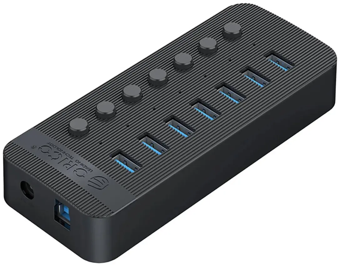 ORICO Multifunctionele Hub 7x USB-A 3.0 - Transparant - afbeelding 4 van 5