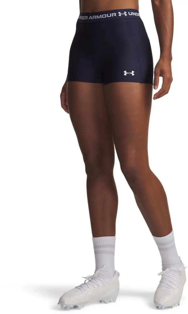Shorty Under Armour HeatGear® 8cm pour femme Bleu marine nuit