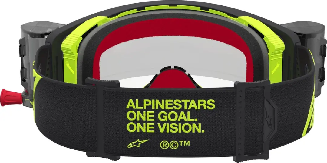 Alpinestars Supertech Firma Roll-Off Motocrossbril - Zwart/Neon Geel