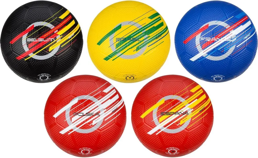 Avento Straatvoetbal Worldcup - Maat 5 - Geel/Groen/Blauw - afbeelding 2 van 2