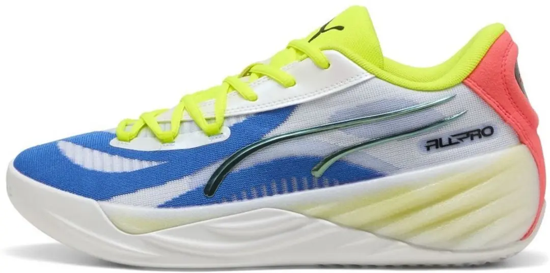 PUMA Low All-Pro Nitro 311259 Schoenen - 47 - Puma White-Yellow Alert-Pink Alert - afbeelding 3 van 3
