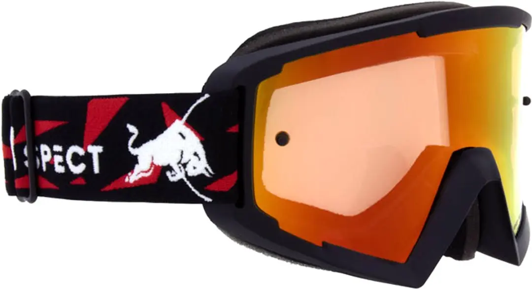 Merkloze Motorcross Goggles Zwart/Rood