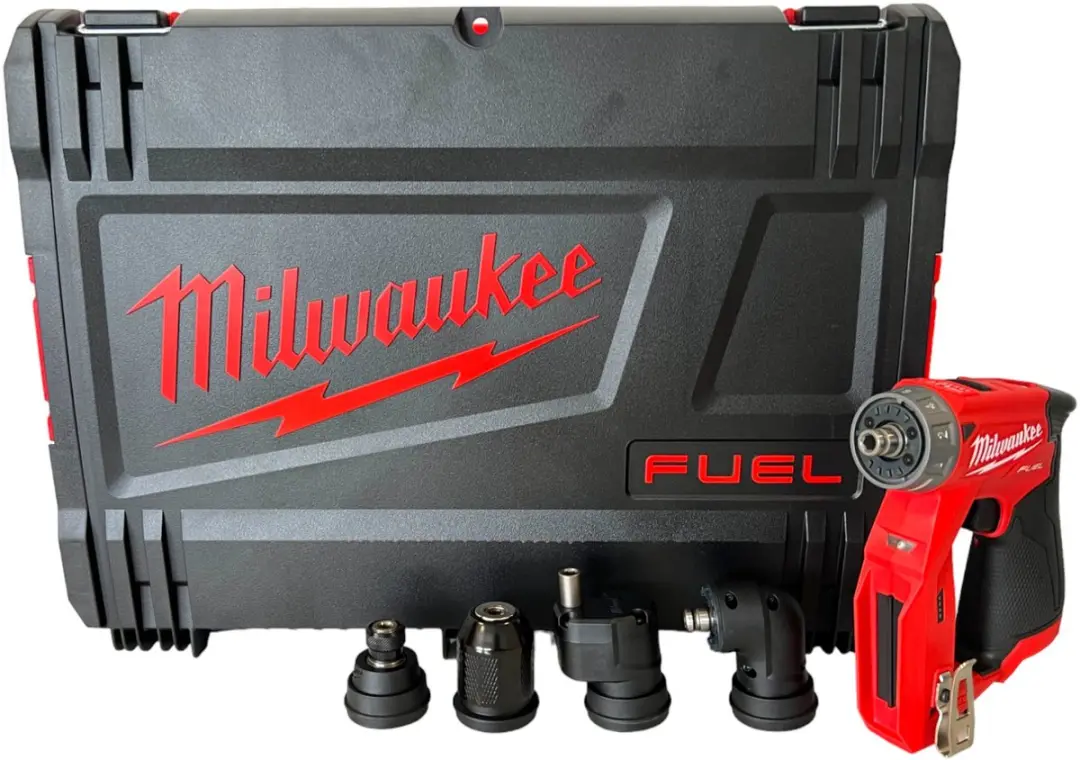 Milwaukee M12 FDDXKIT-0X 12V Li-Ion Accu schroefboormachine body incl. opzetstuk