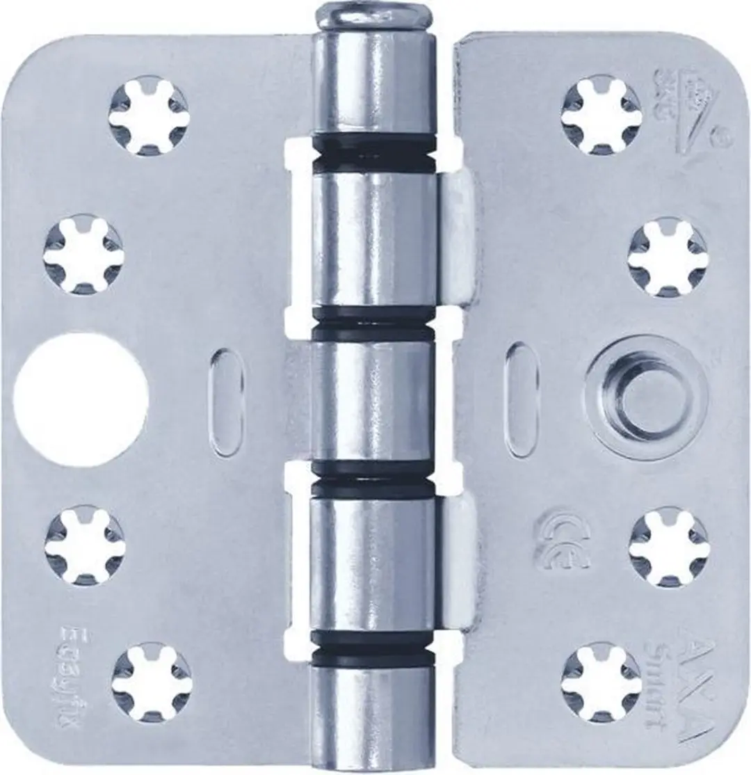 AXA Veiligheidsscharnier Smart Easyfix 89x89 rondhoek gegalvaniseerd VE=50