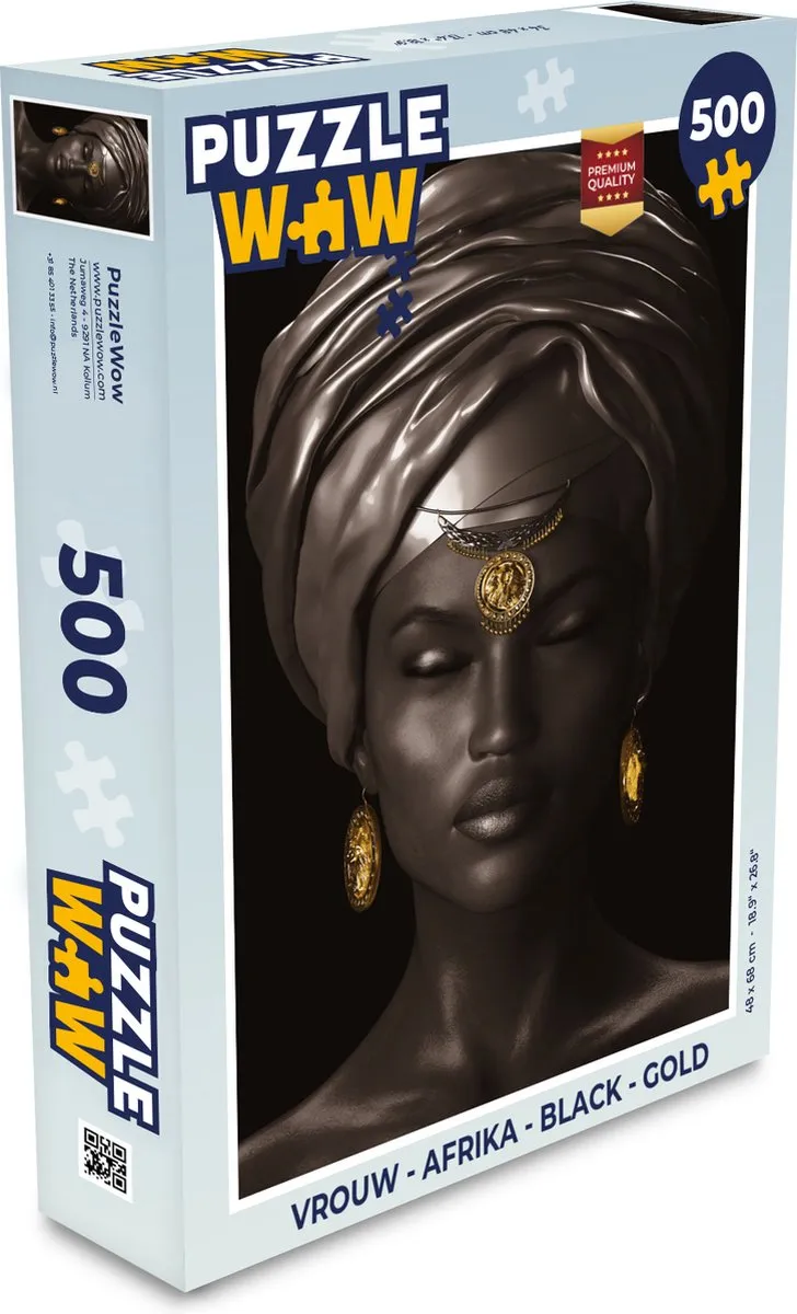 PuzzleWow Afrikaanse Vrouw Puzzel 500 Stuks