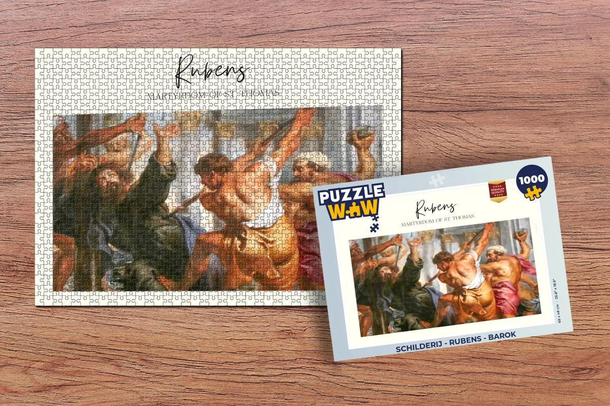 PuzzleWow Rubens Barok Legpuzzel 1000 Stuks - Multicolor