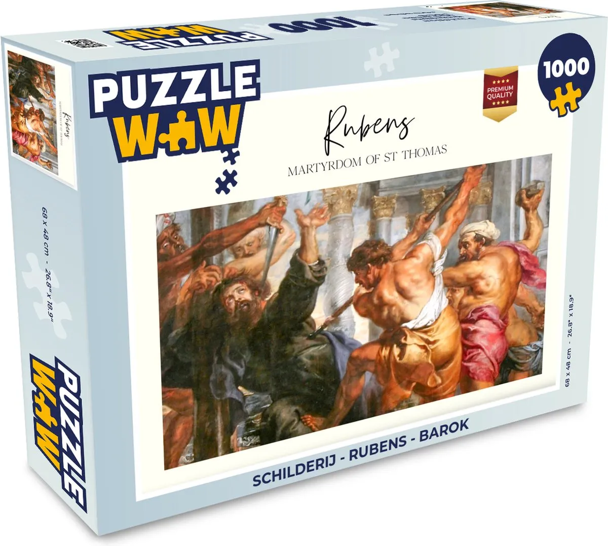 PuzzleWow Rubens Barok Legpuzzel 1000 Stuks