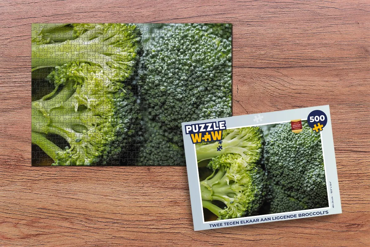PuzzleWow Legpuzzel Broccoli's 500 Stuks - Multicolor