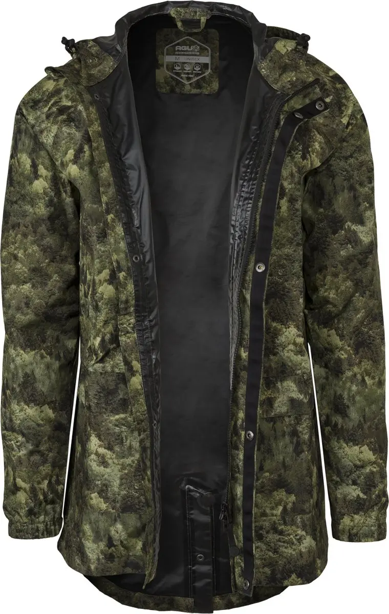 AGU Motion Poncho Urban Regenponcho - M/L - Reflecterend - Forest Print