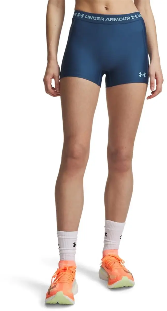 Shorty Under Armour HeatGear® 8cm pour femme Bleu jean