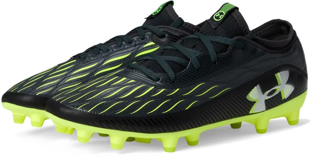 Crampons de football UA Magnetico Select 4 Fg Noir et vert