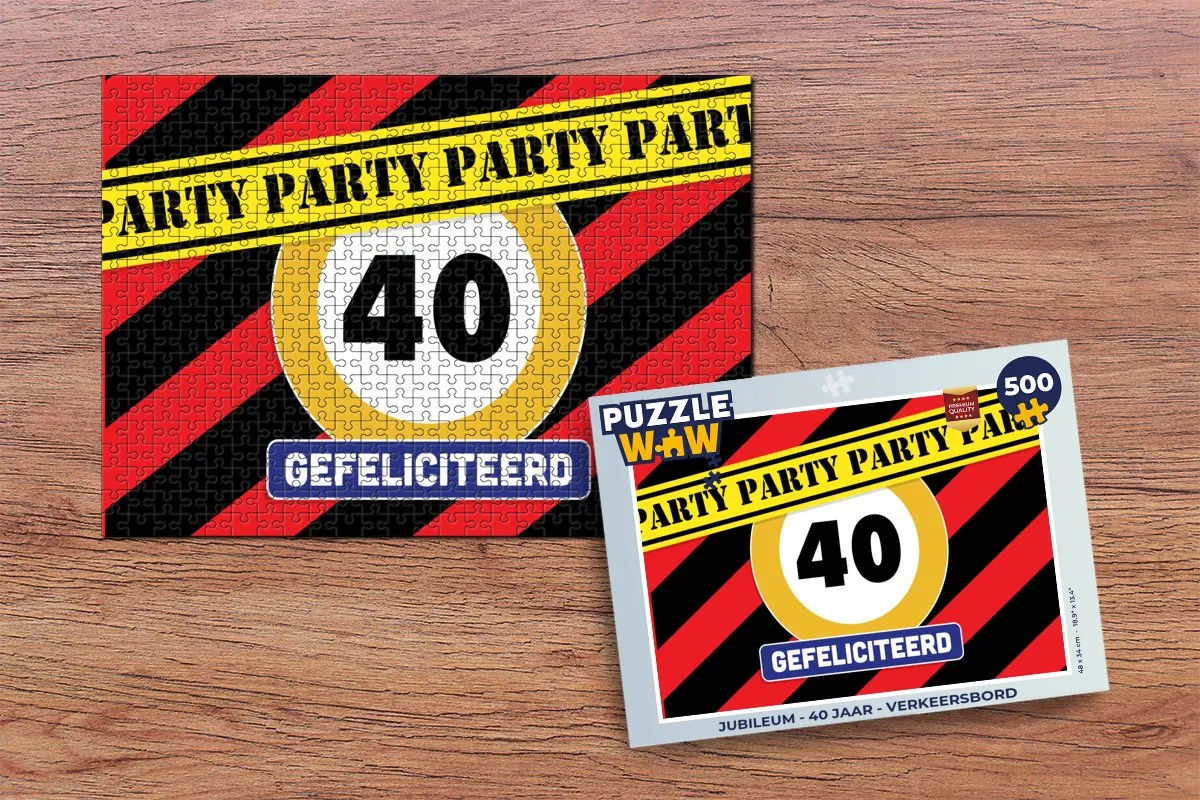 PuzzleWow Verkeersbord Legpuzzel 500 Stuks - Multicolor