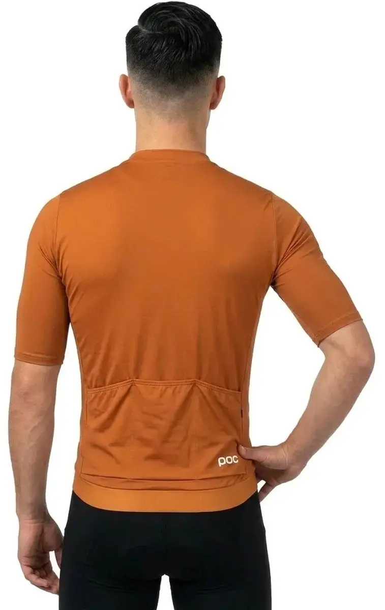 POC Cadence Korte Mouw Wielertrui - M - Bauxite Brown
