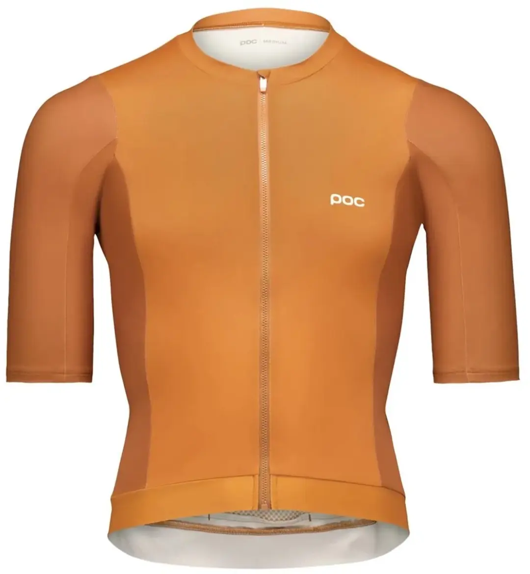 POC Cadence Korte Mouw Wielertrui - M - Bauxite Brown