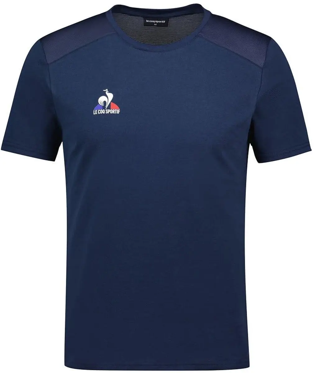 Le Coq Sportif 2320133 Tennis N°4 T-shirt Met Korte Mouwen Blauw S Man