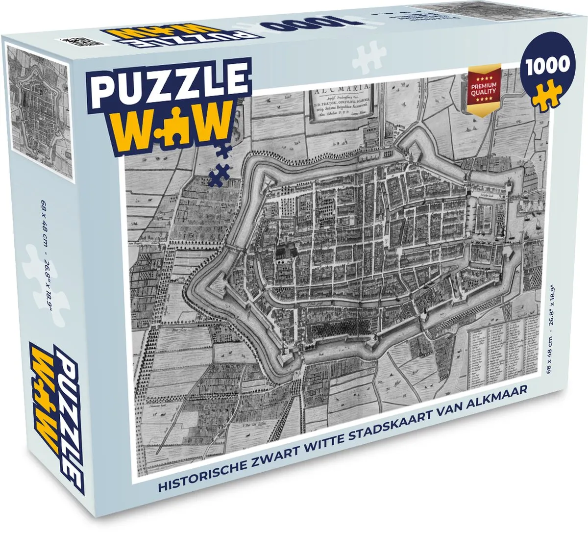 PuzzleWow Alkmaar Legpuzzel 1000 Stuks - MPN 6017013691662