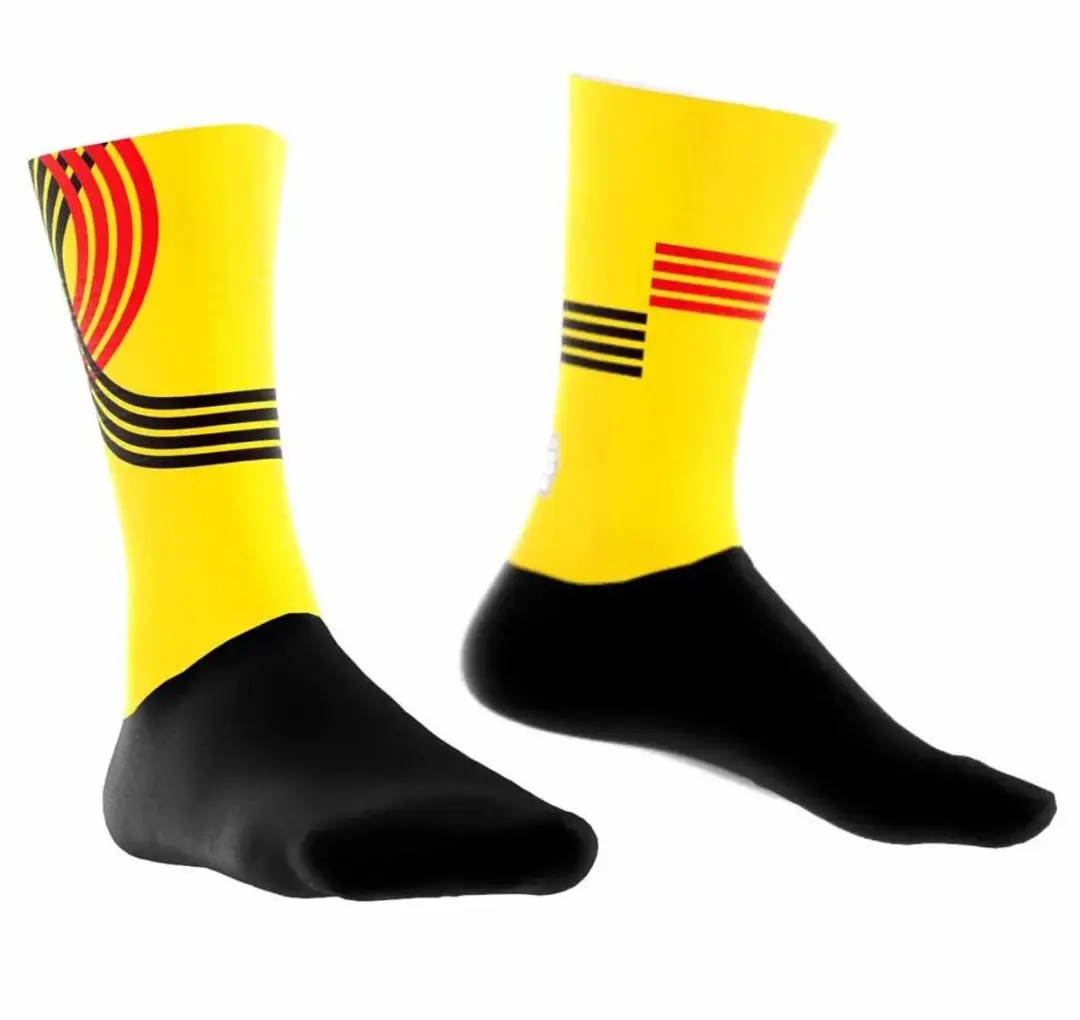 Bioracer Team Belgium Wielersokken Geel - Ademend - Maat 42-44 - afbeelding 5 van 5