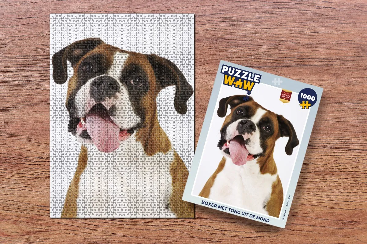 PuzzleWow Legpuzzel Boxer 1000 Stuks - Multicolor
