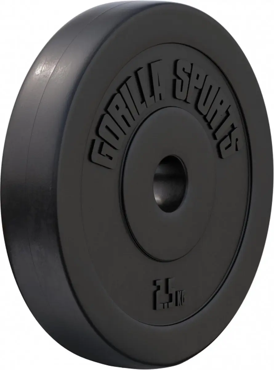 Gorilla Sports Halterschijf 30mm Kunststof 2,5kg