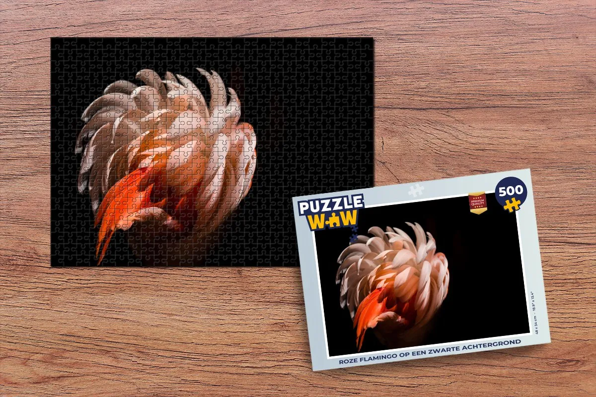 PuzzleWow Flamingo Legpuzzel 500 Stuks - Multicolor