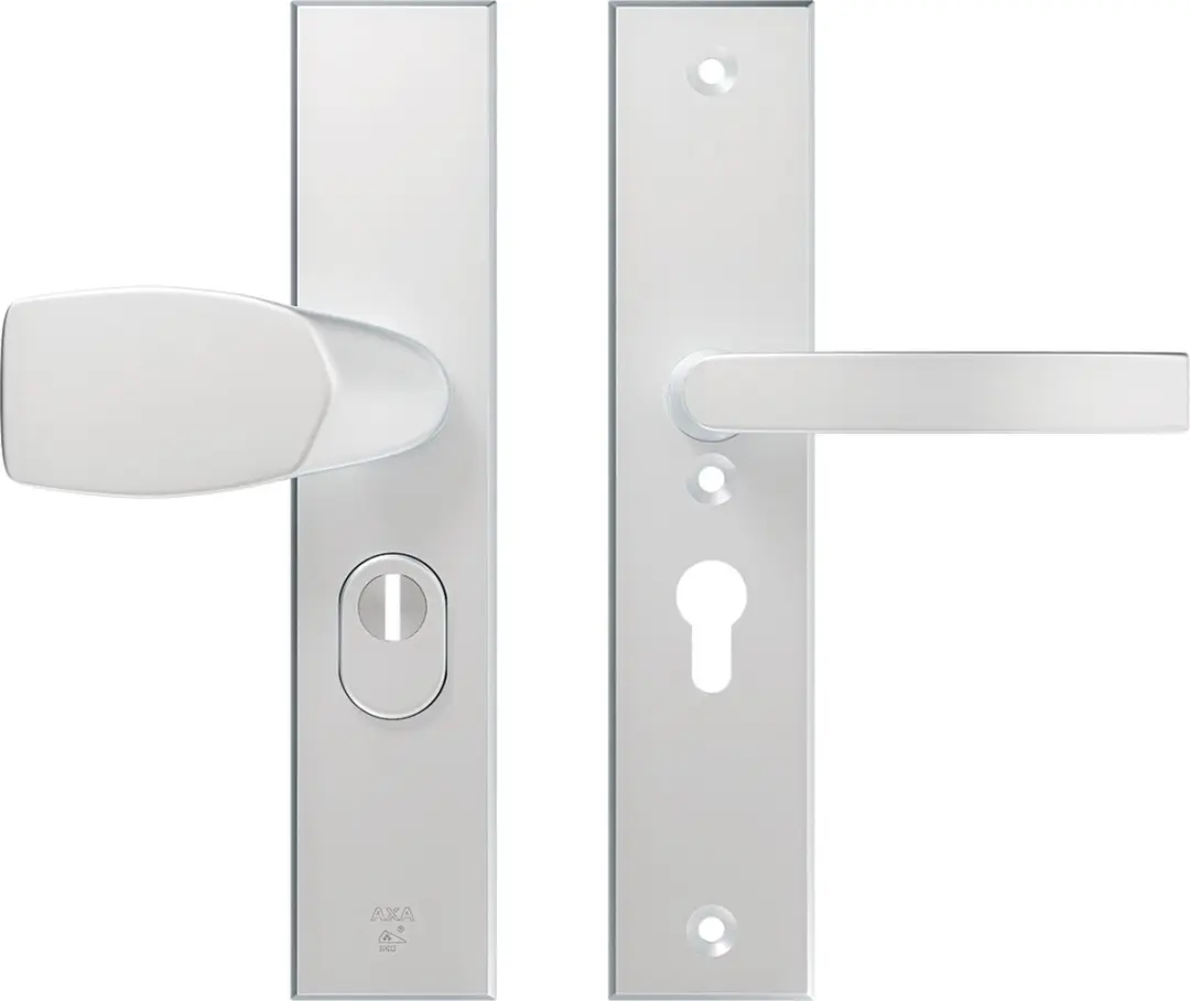 AXA Veiligheidsbeslag (Edge Plus) Aluminium glad: bedienbare Knop-Kruk (model Wi