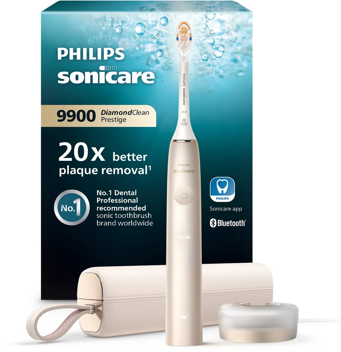 Philips Sonicare DiamondClean Prestige 9900 HX9992/11 Elektrische Tandenborstel - Champagne