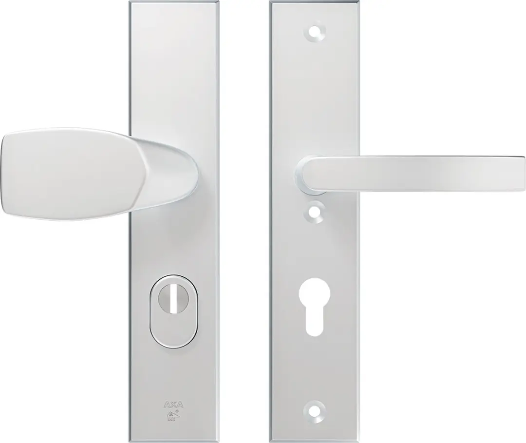AXA Veiligheidsbeslag (Edge Plus) Aluminium glad: bedienbare Knop-Kruk (model Wi