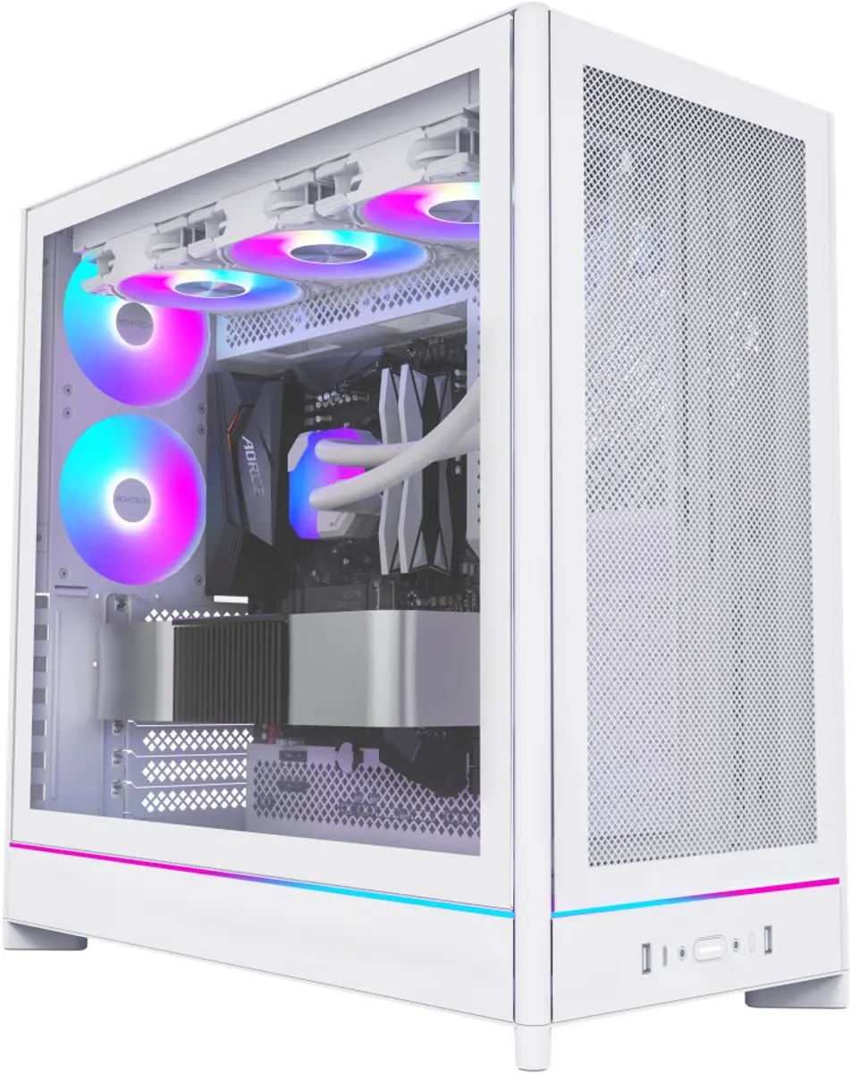 Montech HS01 PRO Midi Tower - Wit