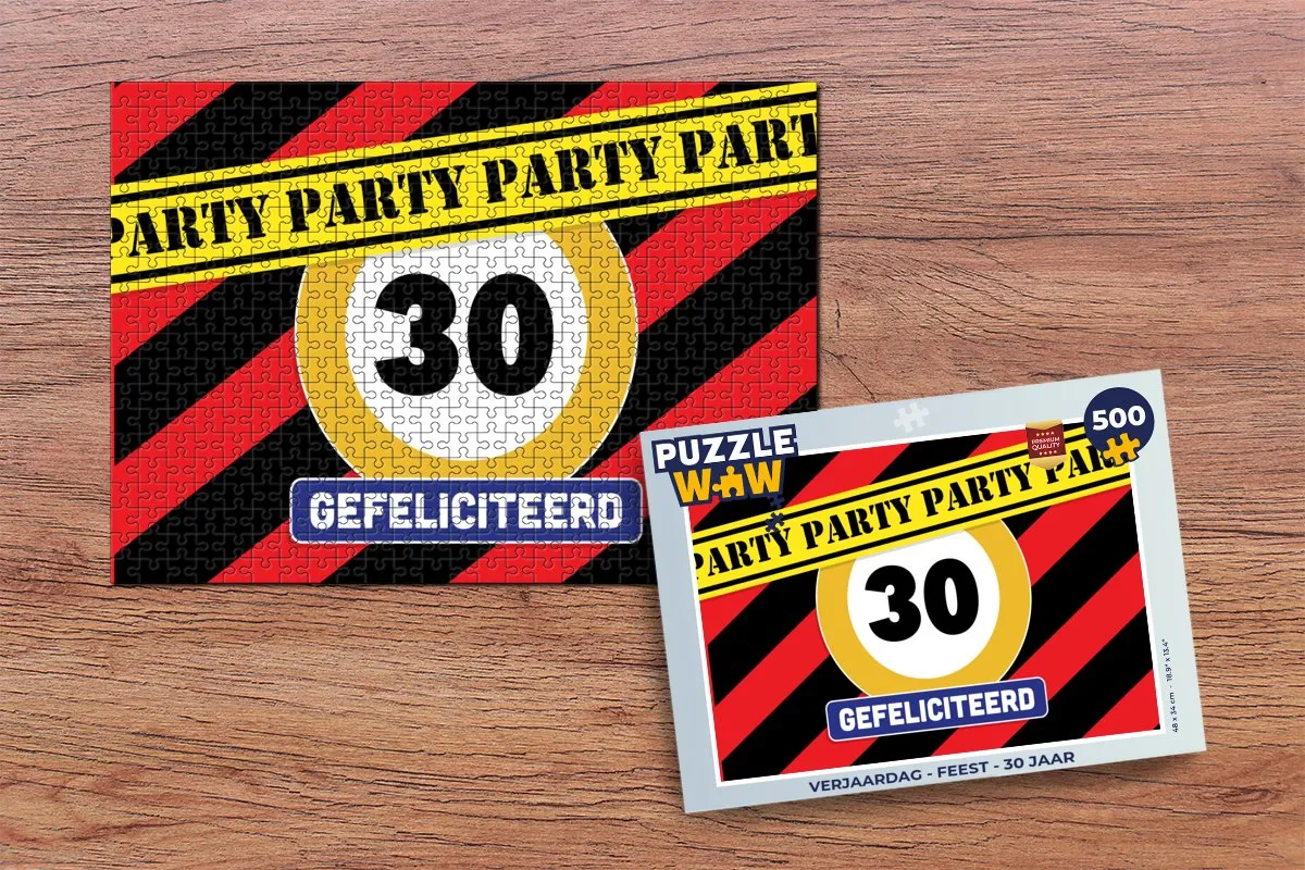 PuzzleWow Verjaardag Legpuzzel 500 Stuks - Multicolor