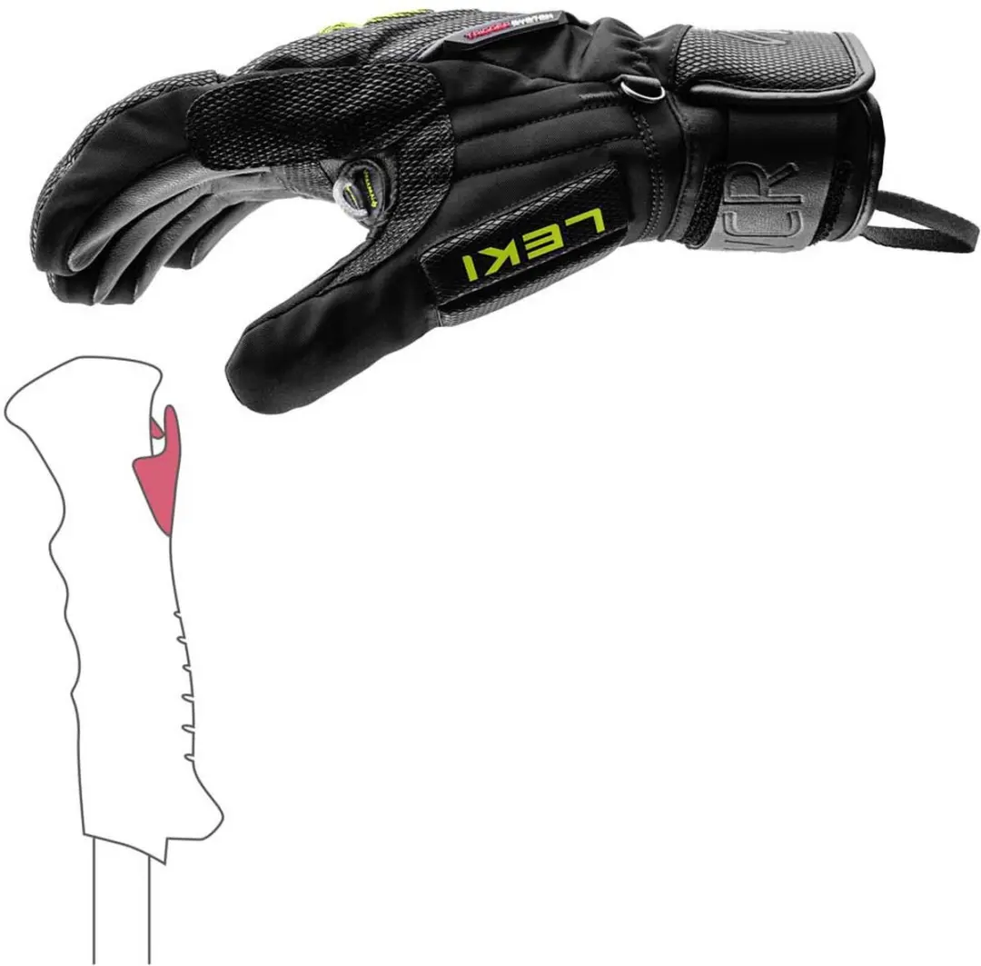 LEKI WCR C-Tech 3D Skihandschoenen 10 - Zwart