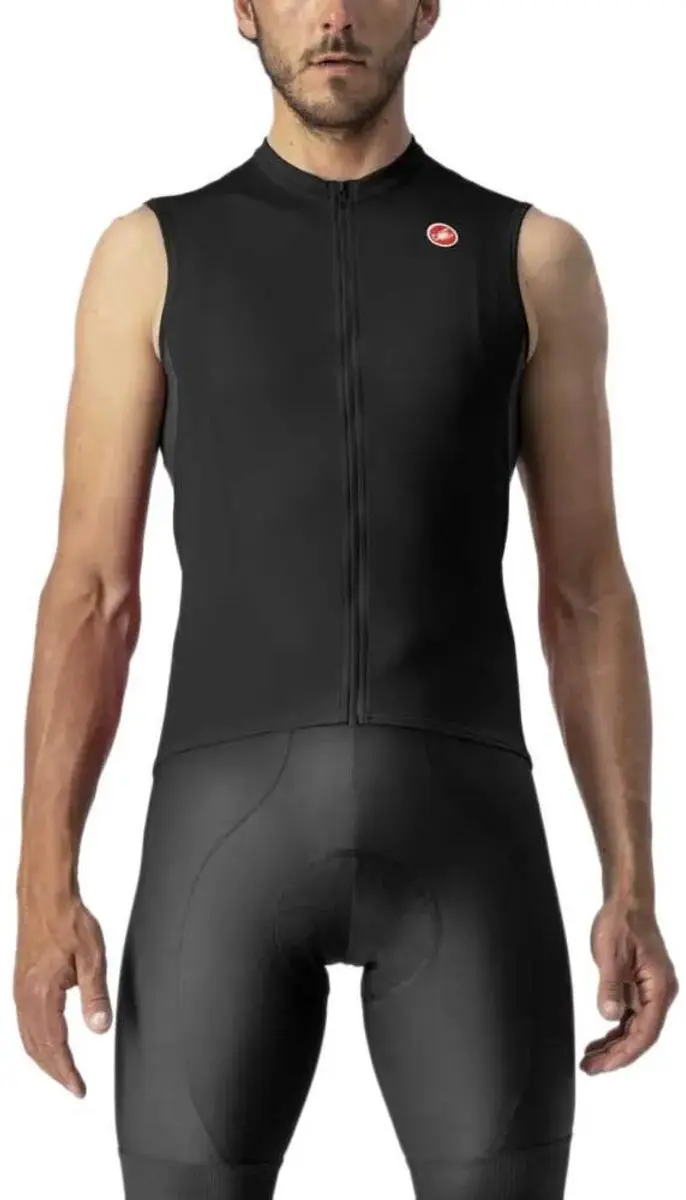Castelli Entrata Vi Mouwloos Fietstrui Zwart S Man
