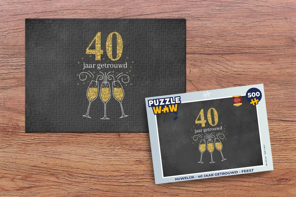 PuzzleWow Huwelijk Quotes Legpuzzel 500 Stuks - Multicolor