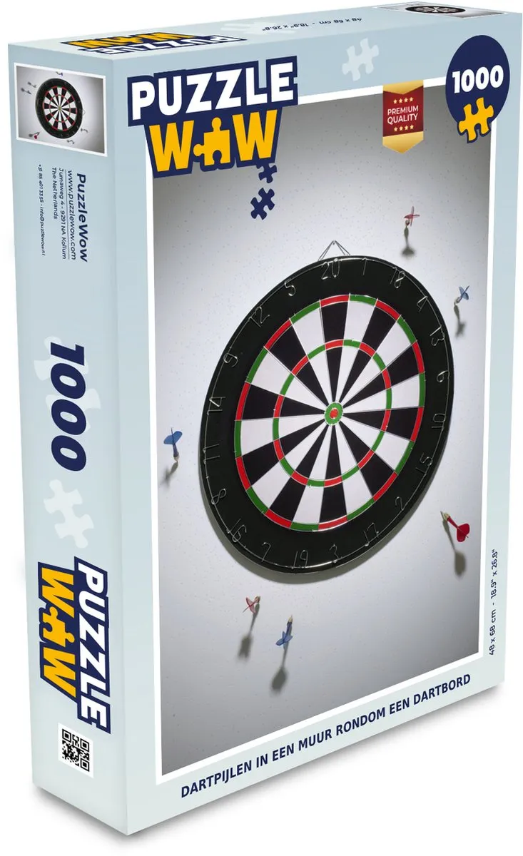 PuzzleWow Dartpijlen Puzzel 1000 Stuks