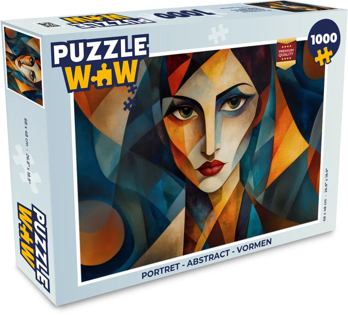 PuzzleWow Portret Abstract Legpuzzel 1000 Stuks