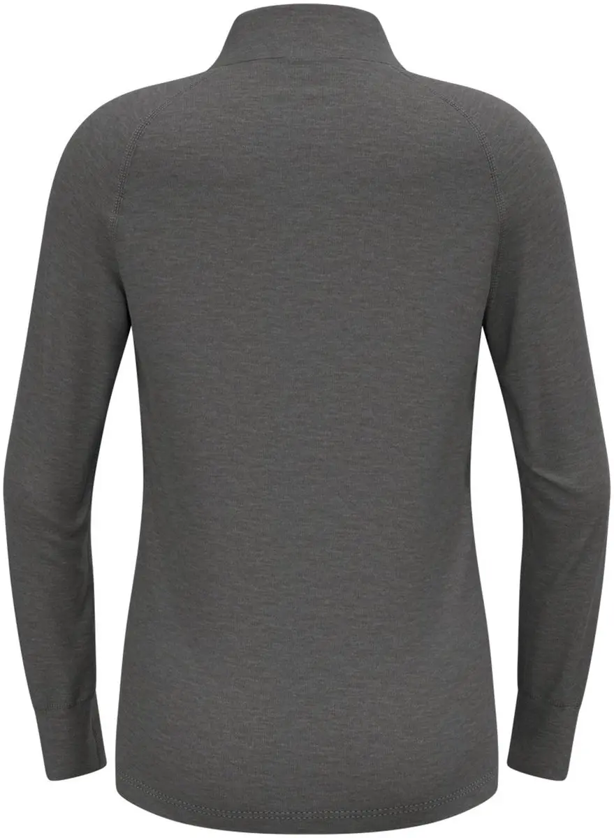 ODLO BL TOP ACTIVE W Turtle Neck Half Zip - Maat 116 Grijs - afbeelding 4 van 5